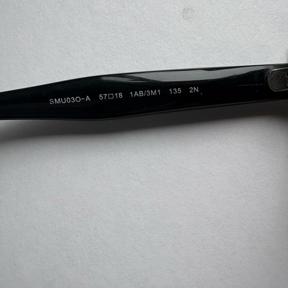 Miu Miu Glossy Black Square Sunglasses - Picture 5 of 6